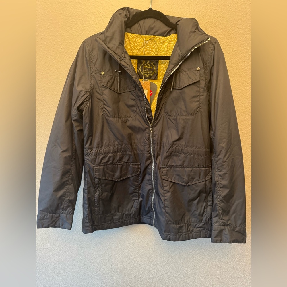 NEW Prana Jacket - Size S - Gray/Navy Blue
